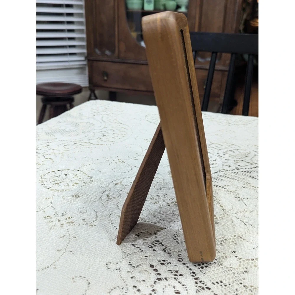 Vintage 5x7 Teak Wood Picture Frame MCM